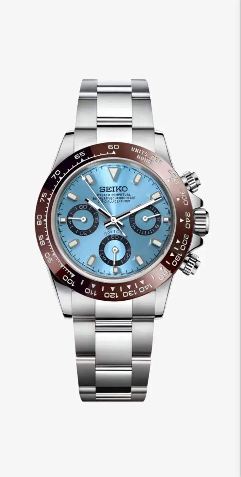 Daytona Seiko Custom Mod |   Platinum