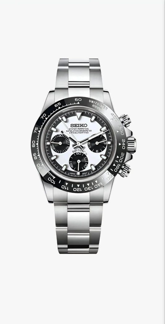 Daytona Seiko Custom Mod |  Black  -  White
