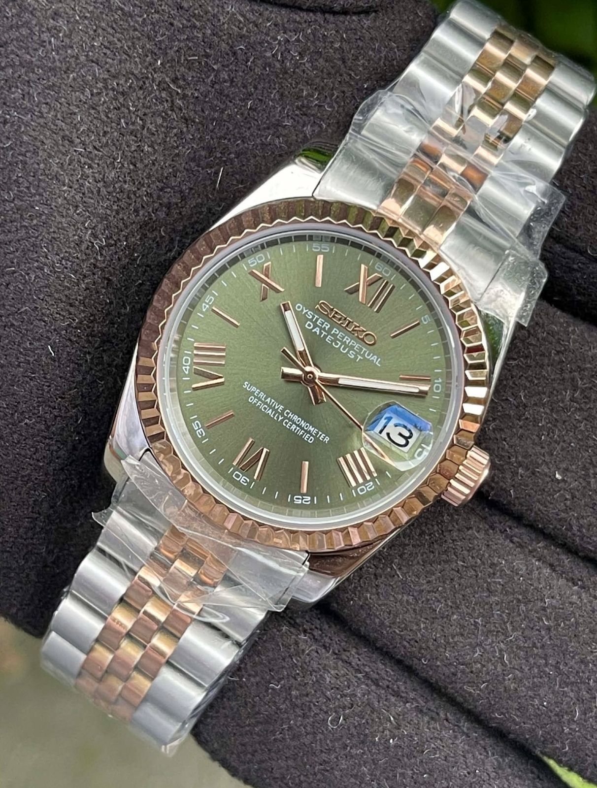 Seiko "Olive Green Roman" Datejust Edition