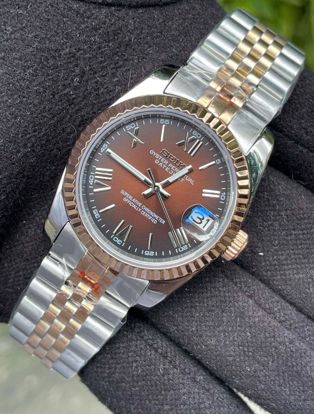 Seiko Women "Chocolate Roman" Datejust Edition