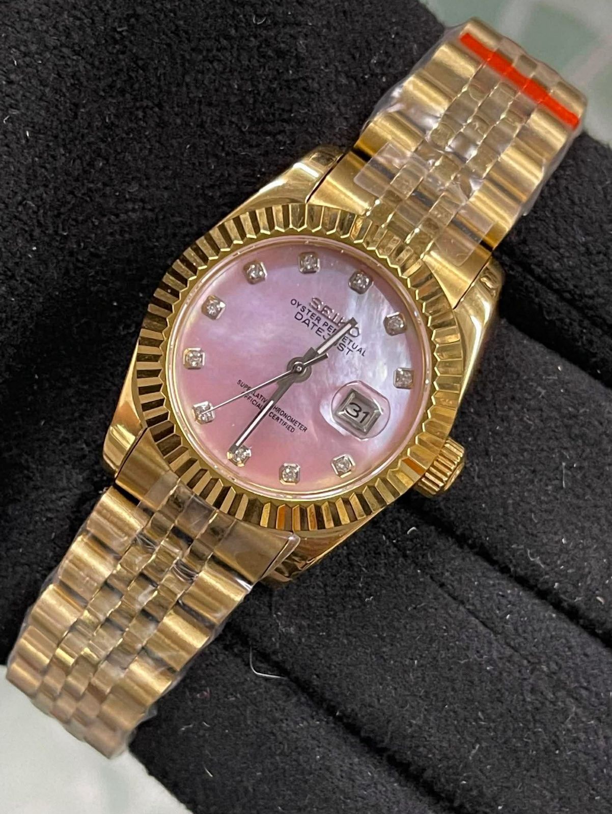 Seiko Women "Pink Mother of Pearl" Datejust Edition