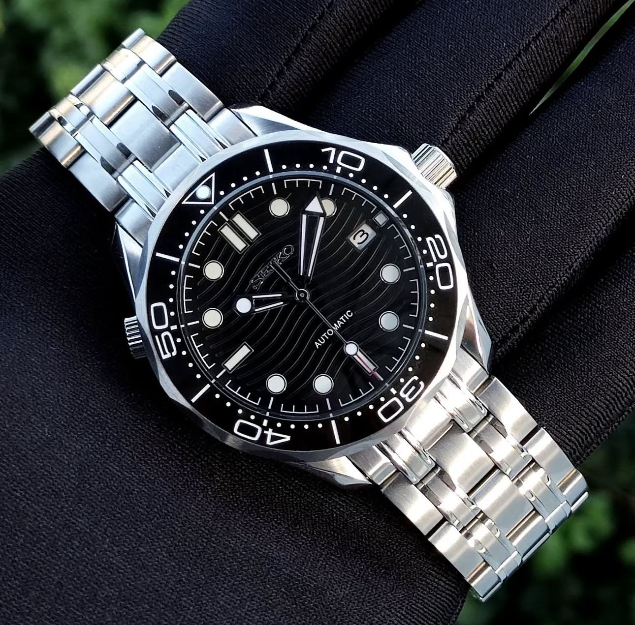Seiko "Seamaster" Black Wave