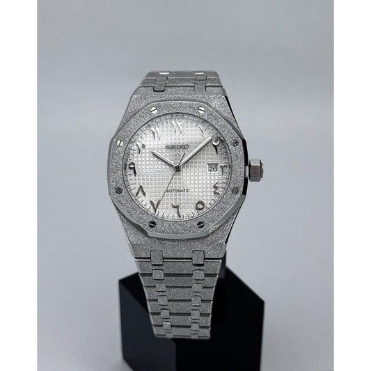 Seiko Mod "Royal Oak" Frosted Arabic Edition