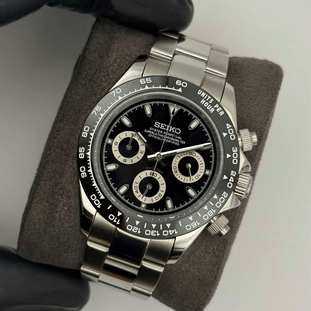 Daytona Seiko Custom Mod |  Black  Panda