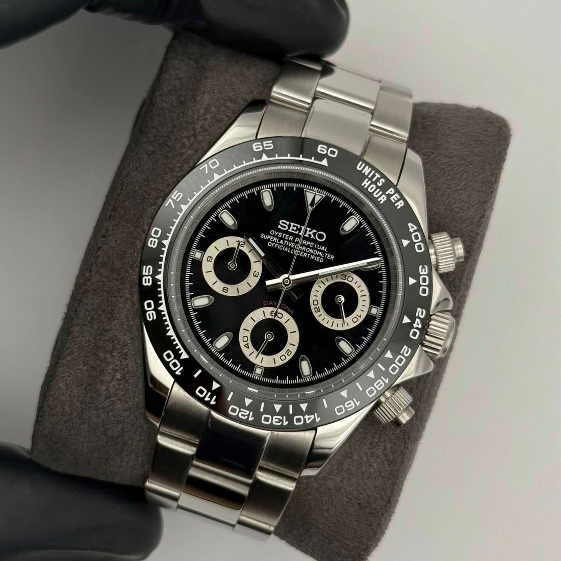 Daytona Seiko Custom Mod |  Black  Panda