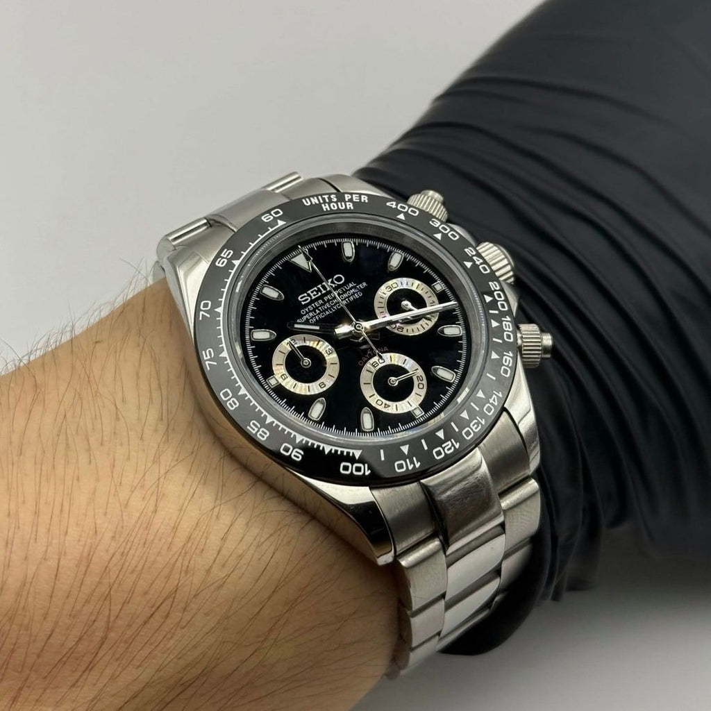 Daytona Seiko Custom Mod |  Black  Panda