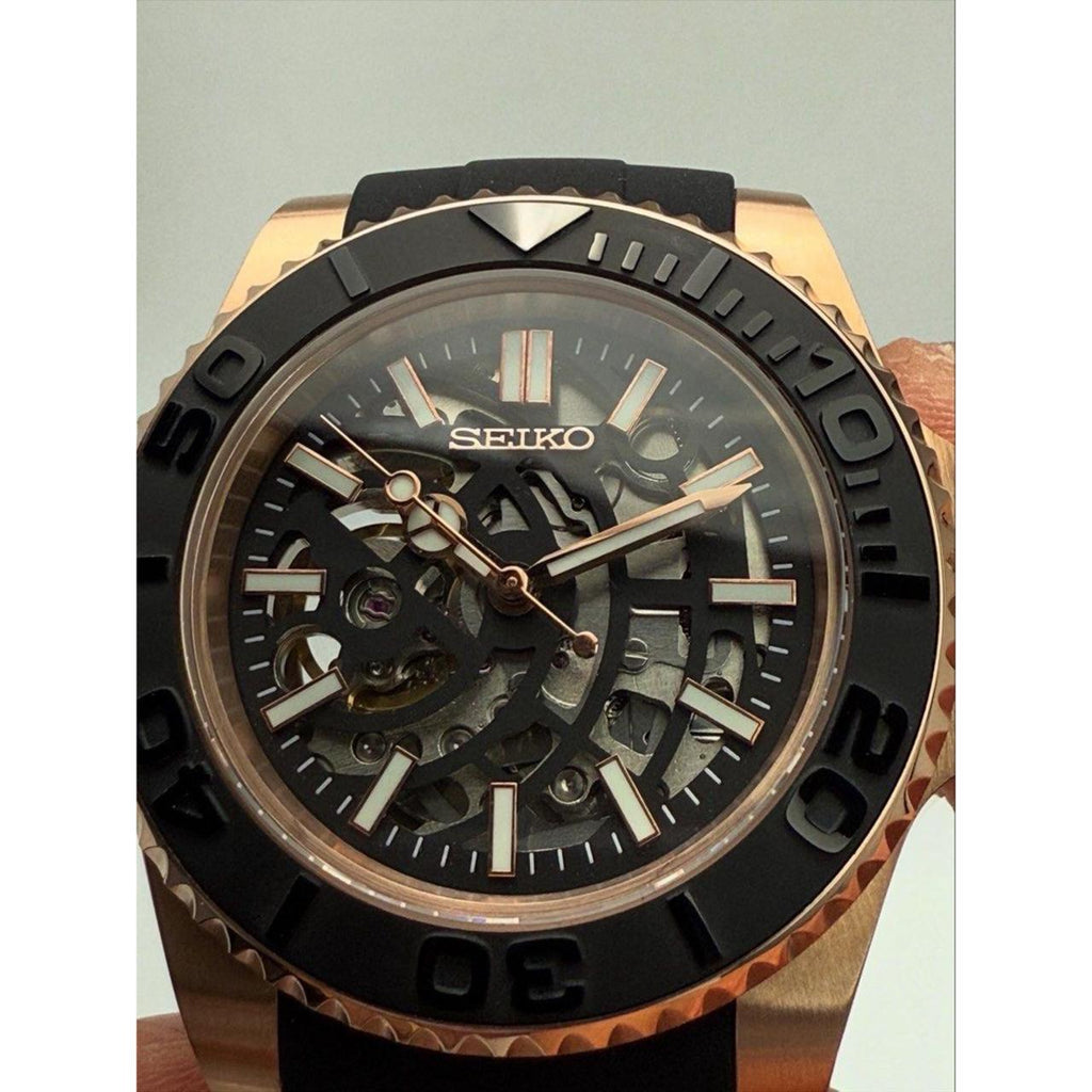 Seiko "Rose Gold Skeleton" Yacht-Mod