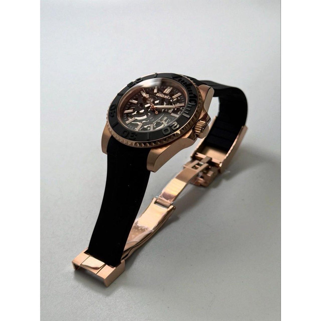 Seiko "Rose Gold Skeleton" Yacht-Mod