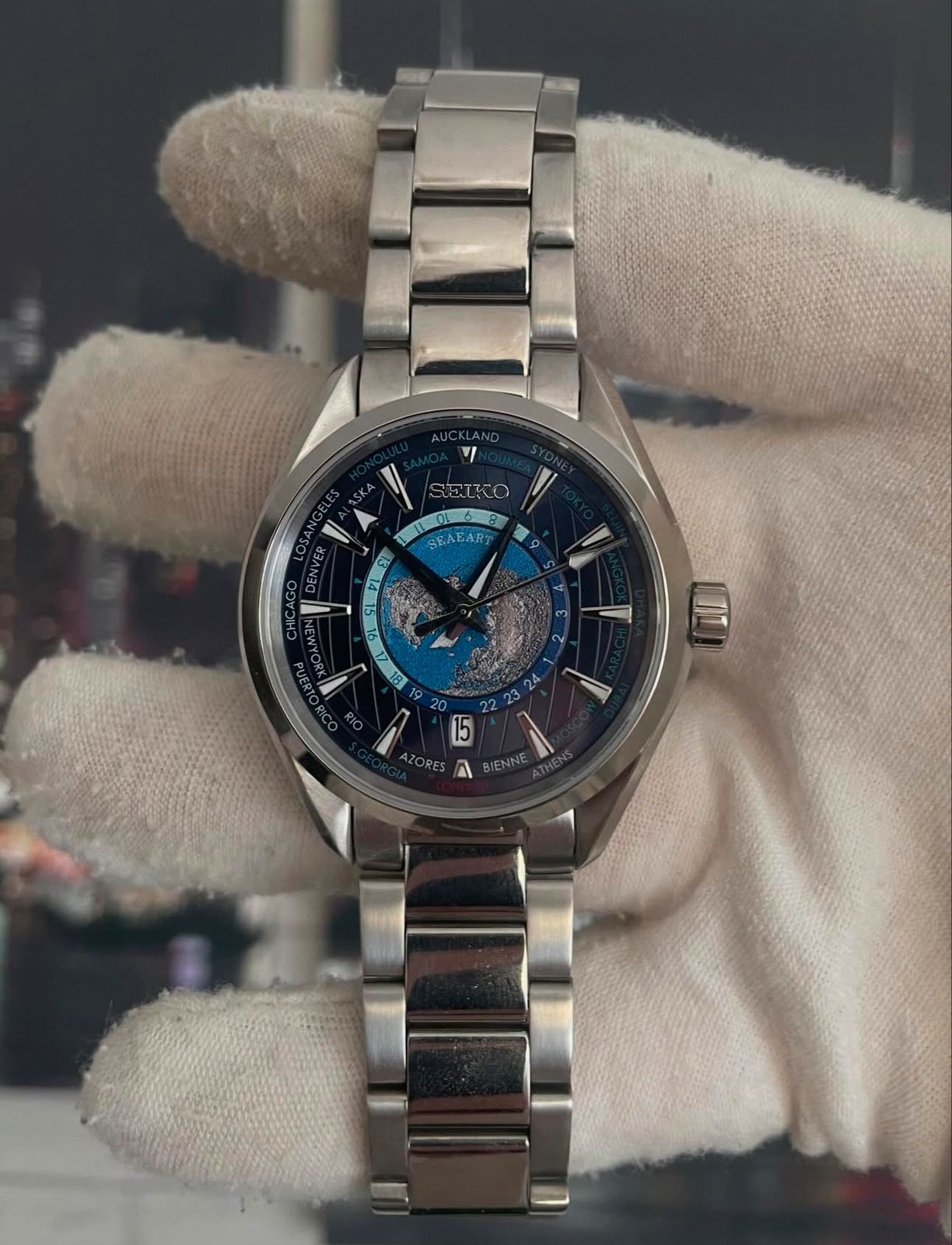 Seiko "World Time Blue Earth" Luxury