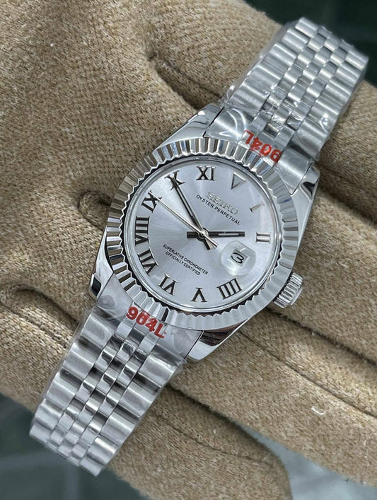 Seiko "Silver Roman" Datejust Lady