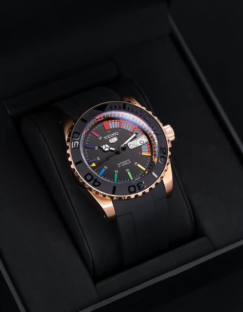 Seiko "Black Rainbow" Rose Gold SKX