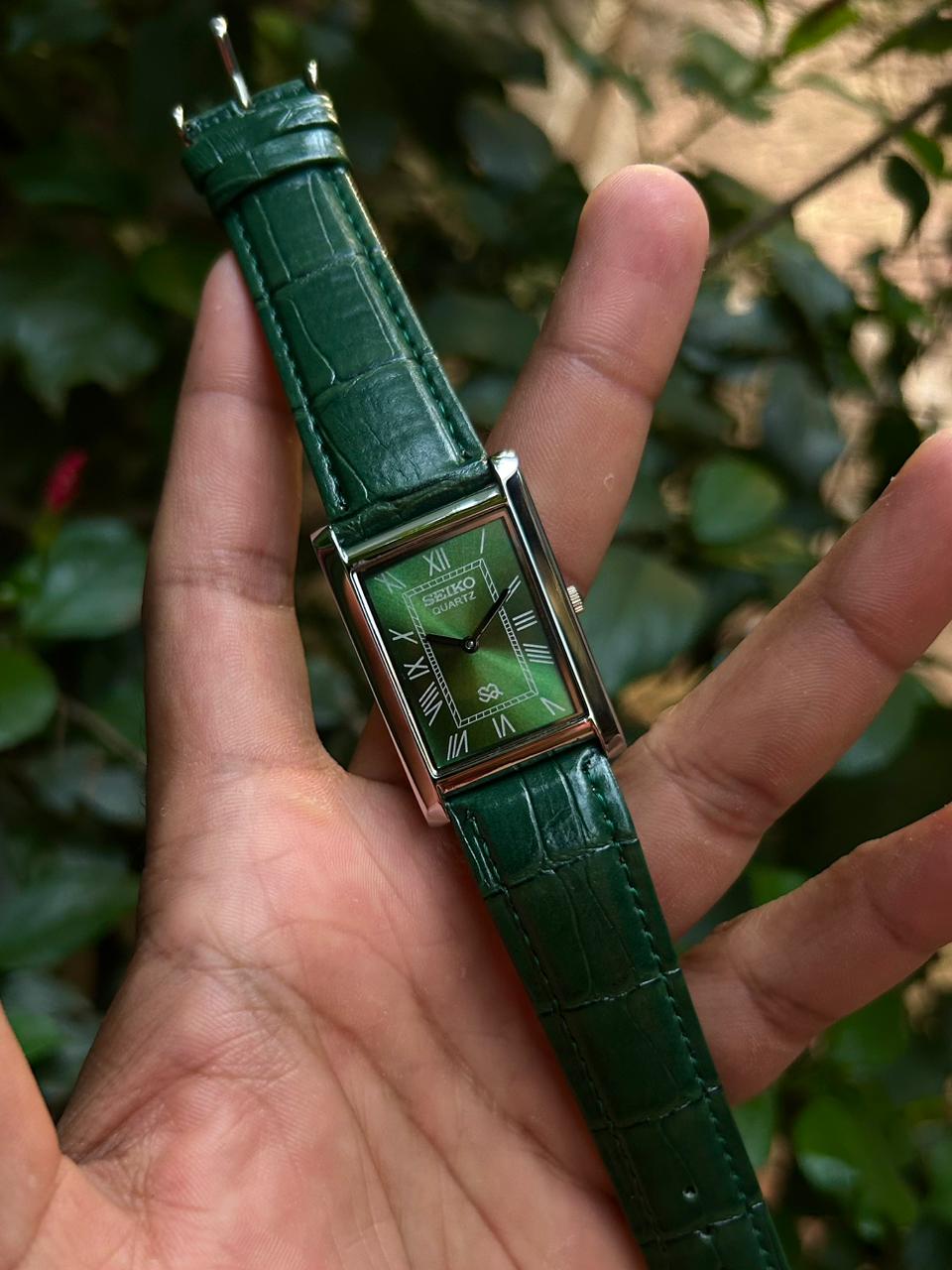 Seiko Slim Quartz "Emerald Tank" Edition