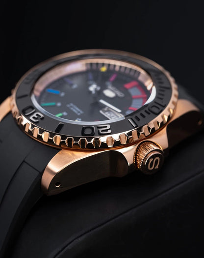 Seiko "Black Rainbow" Rose Gold SKX