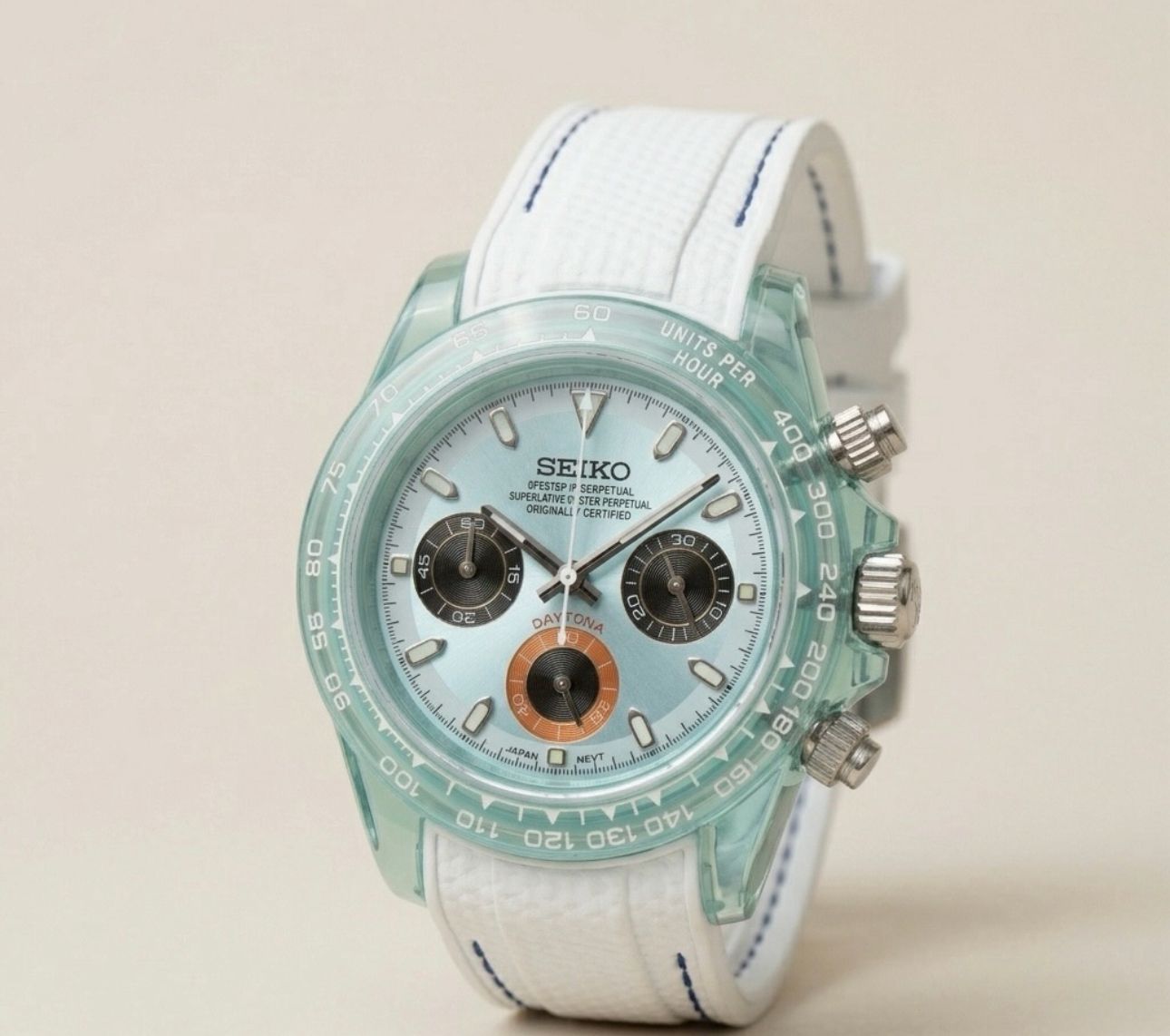 Seiko Ice Blue Daytona-Style Watch