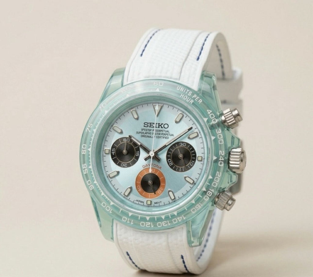 Seiko Ice Blue Daytona-Style Watch