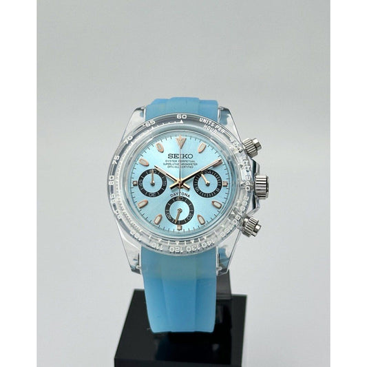 Seiko Custom Mod "Ice Blue" Daytona