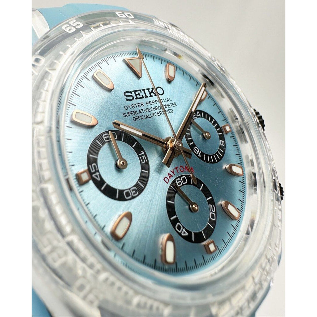 Seiko Custom Mod "Ice Blue" Daytona