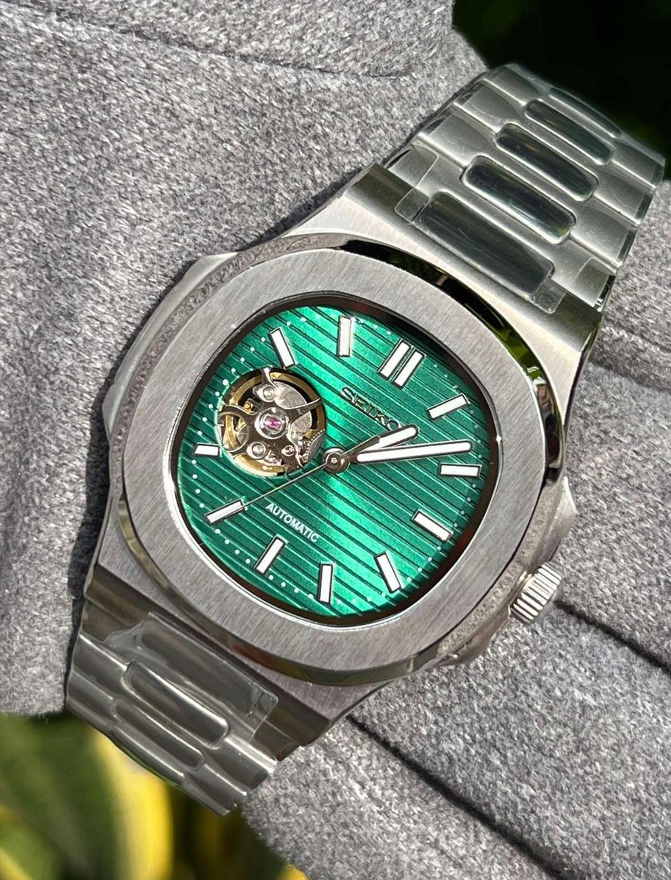 Seiko "Nautilus" Emerald Open-Heart Edition