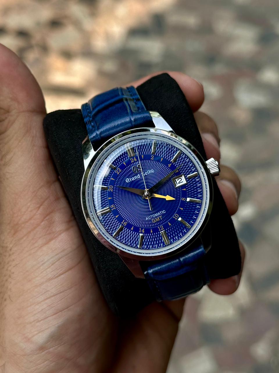 Grand Seiko Automatic GMT Blue Dial Watch