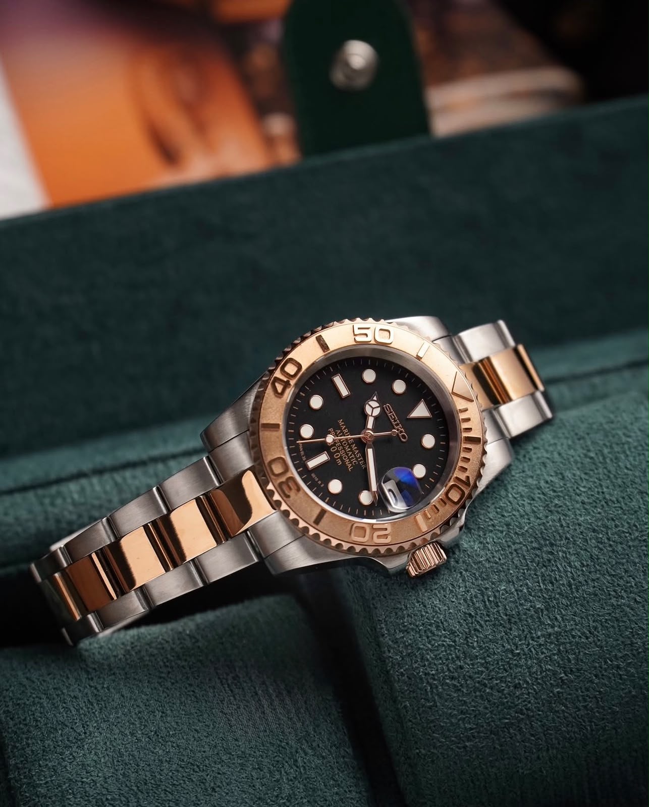 Seiko Yacht-Master Rose Gold Two-Tone