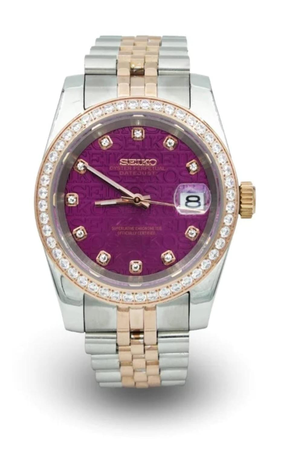 Seiko Datejust Maroon Eclipse Dial