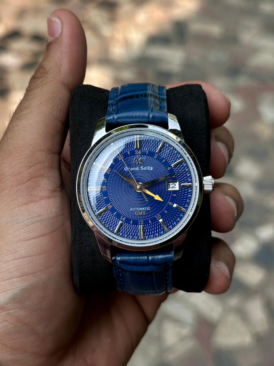 Grand Seiko Automatic GMT Blue Dial Watch