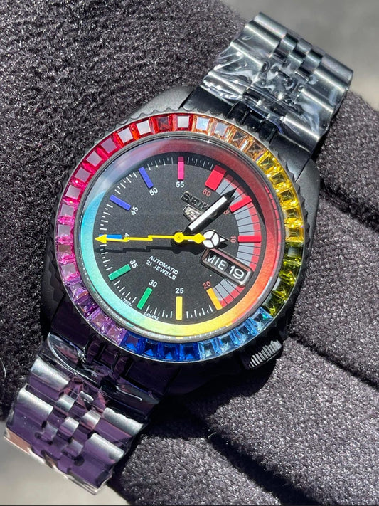 Seiko "Rainbow Stealth" Black PVD Sport Luxury