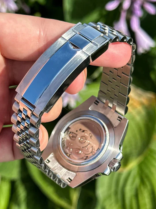 Seiko Date Just Olive Green 36'mm Automatic Homage Mod Watch