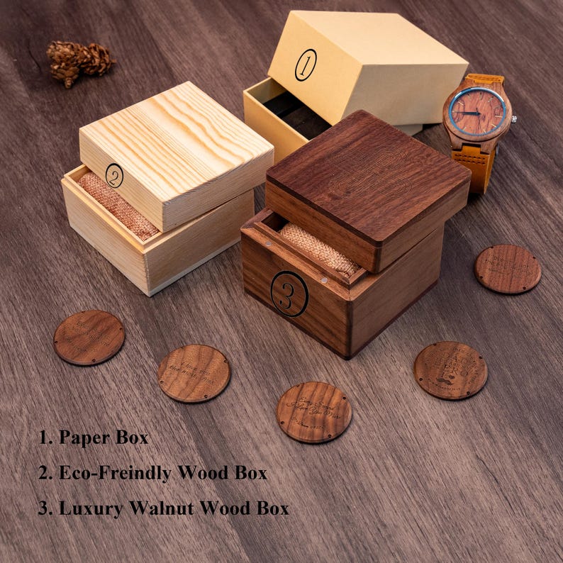 Wooden Blue Dial Women Quartz Watch