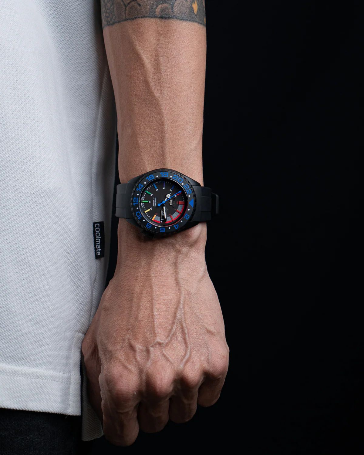 GMT Seiko - Stealth Rainbow Edition