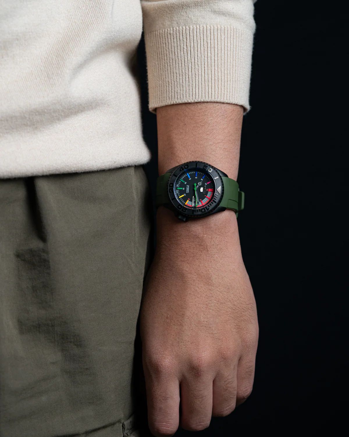 Seiko Green "Rainbow" Stealth Mod
