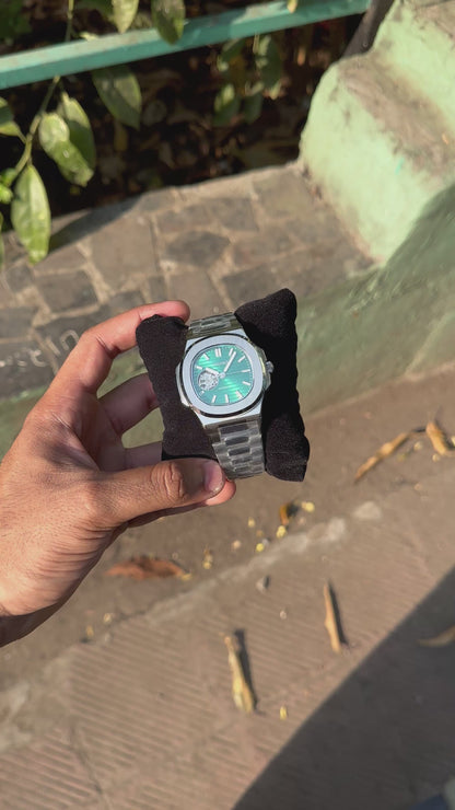 Seiko "Nautilus" Emerald Open-Heart Edition