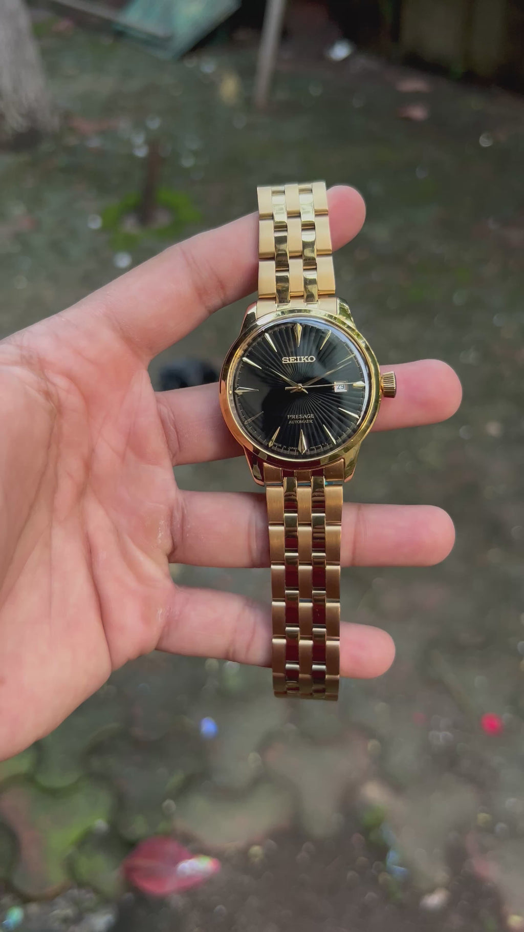 Seiko Presage Black Cocktail Automatic Mod