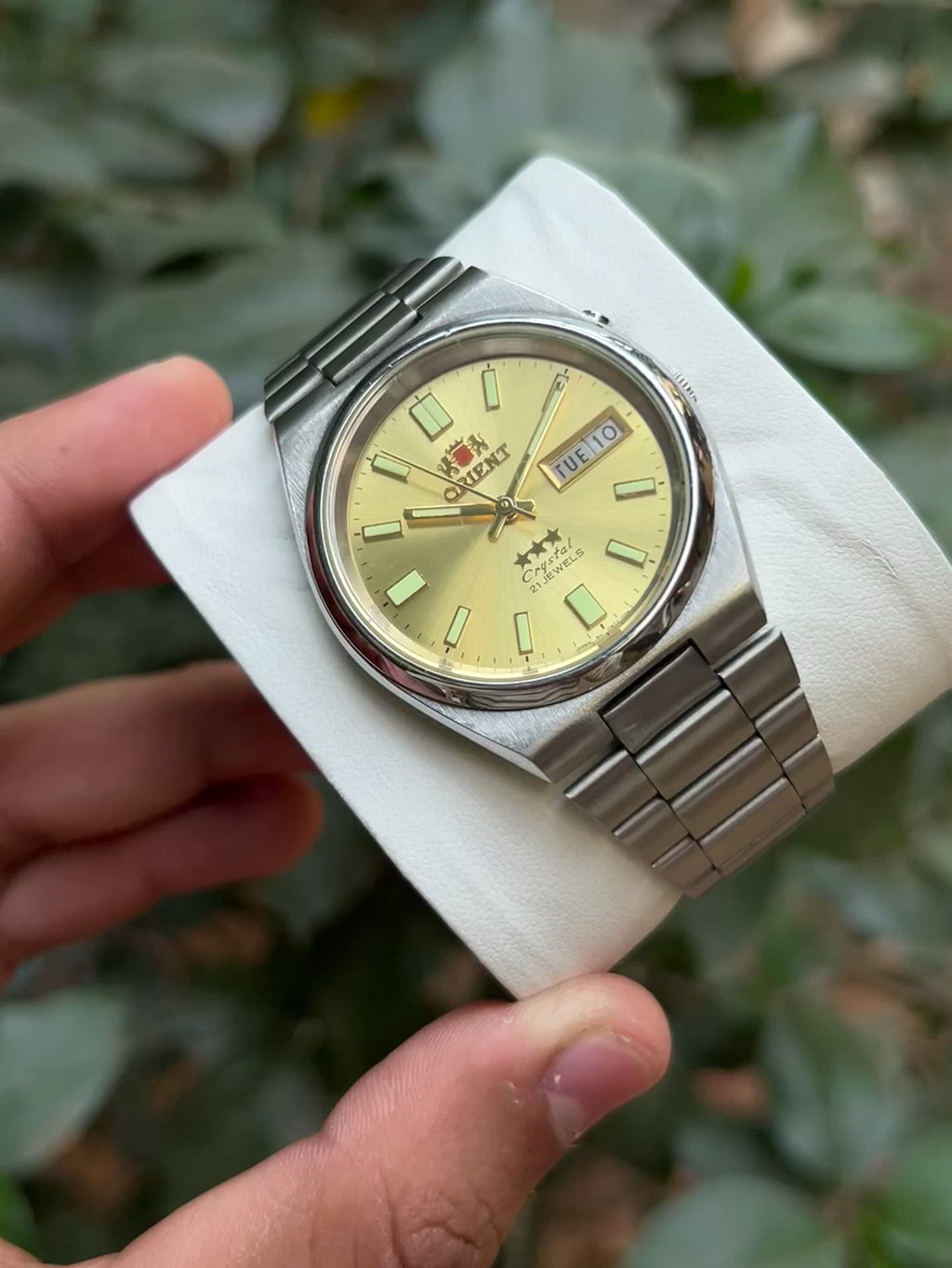 Orient Tri-star Crystal Champagne Dial (Pre Owned)