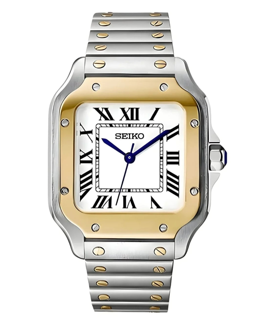 Santos Custom Seiko |  Gold  -  Silver