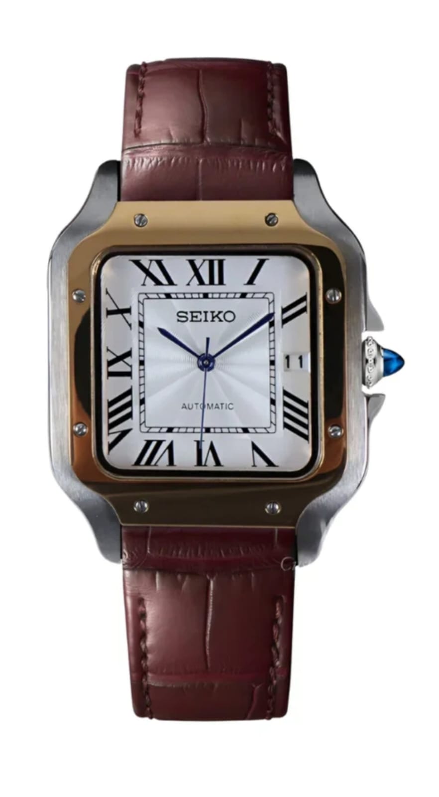 Seiko Santos |  White  Brown  Leather