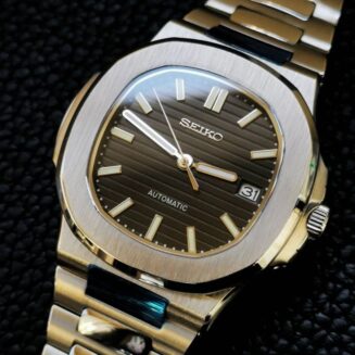 Seiko Nautilus Black Homage Mod