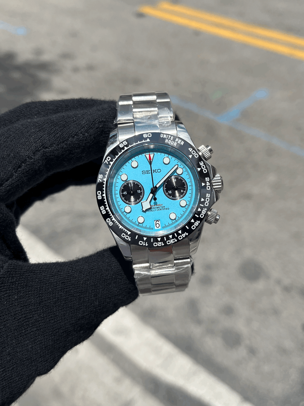 Seiko "Ice Blue Daytona" Style
